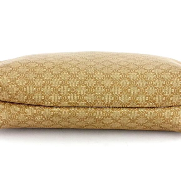 CELINE clutch bag macadam beige PVC ?~ leather Authentic - Picture 5 of 7